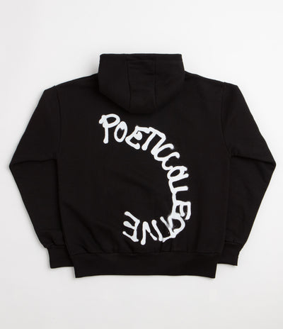 Poetic Collective Spray Double Zip Hoodie - Black