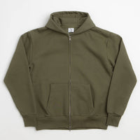 Poetic Collective Spray Double Zip Hoodie - Olive thumbnail