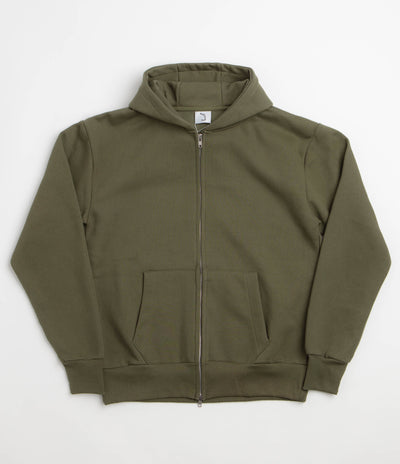 Poetic Collective Spray Double Zip Hoodie - Olive
