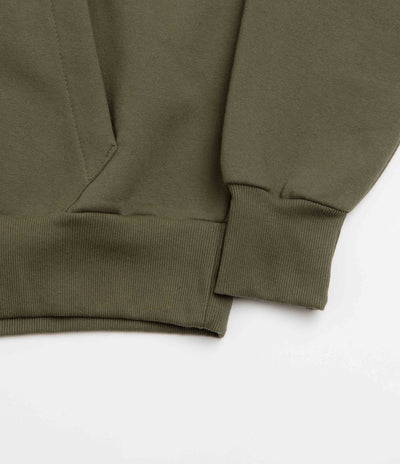 Poetic Collective Spray Double Zip Hoodie - Olive