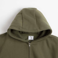 Poetic Collective Spray Double Zip Hoodie - Olive thumbnail