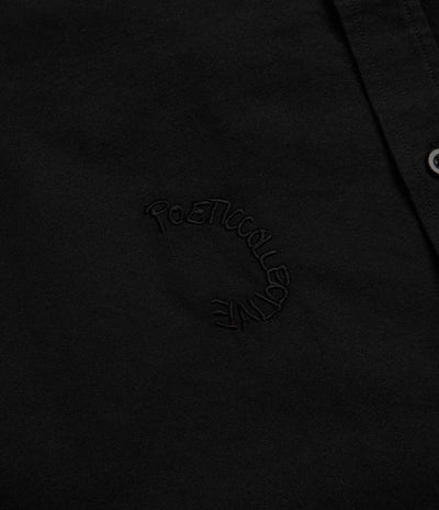 Poetic Collective Spray Embroidery Shirt - Black