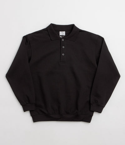 Poetic Collective Spray Heavy Polo Sweatshirt - Black