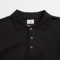 Poetic Collective Spray Heavy Polo Sweatshirt - Black thumbnail