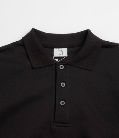 Poetic Collective Spray Heavy Polo Sweatshirt - Black