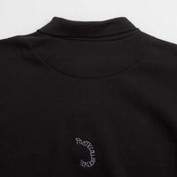 Poetic Collective Spray Heavy Polo Sweatshirt - Black thumbnail