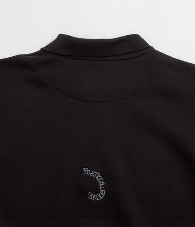 Poetic Collective Spray Heavy Polo Sweatshirt - Black