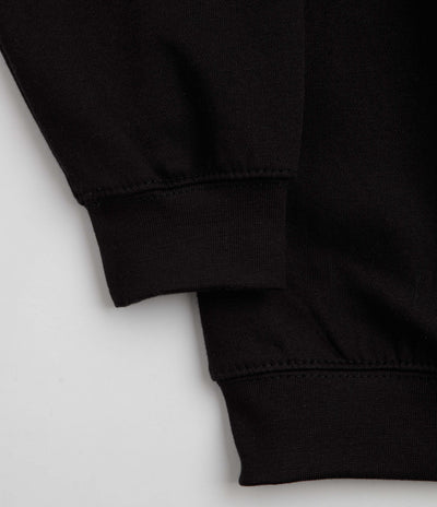 Poetic Collective Spray Heavy Polo Sweatshirt - Black