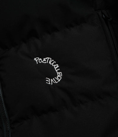 Poetic Collective Spray Puffer Jacket - Black
