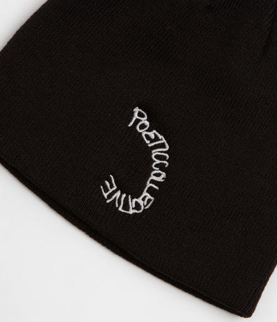 Poetic Collective Spray Skull Beanie - Black 
