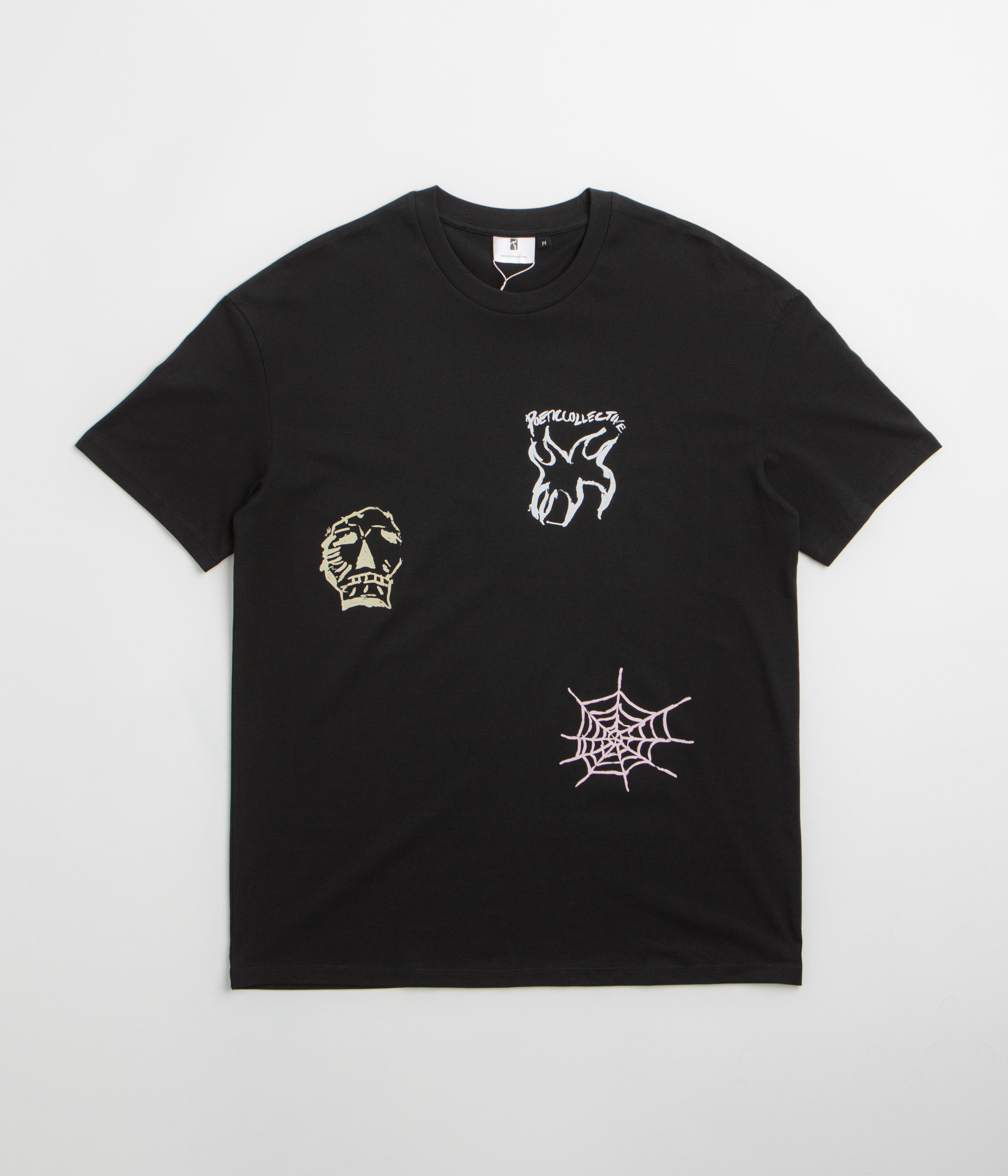 Poetic Collective Three Prints T-Shirt - Black