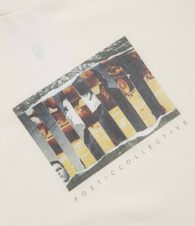 Poetic Collective Torn Collage T-Shirt - Ivory