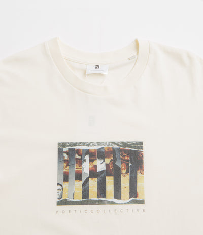 Poetic Collective Torn Collage T-Shirt - Ivory