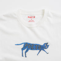 Poets Cat T-Shirt in White thumbnail