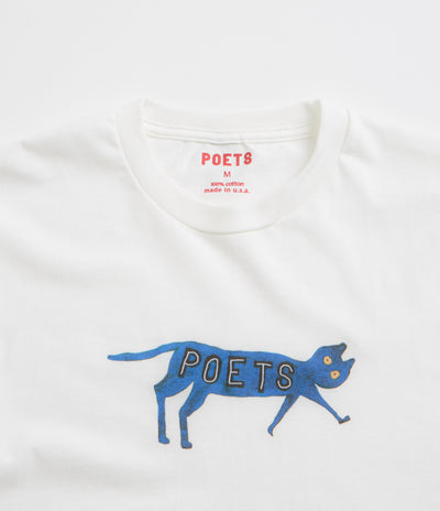 Poets Cat T-Shirt in White