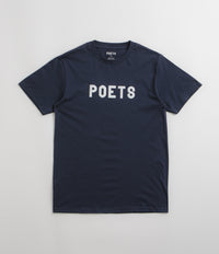 Poets OG Flocked T-Shirt in Navy