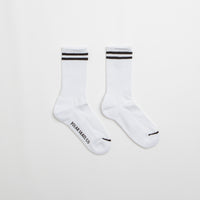 Polar 2 Stripe Socks in White and Black thumbnail