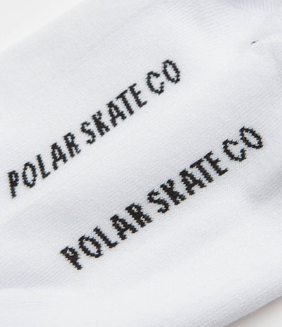 Polar 2 Stripe Socks in White and Black