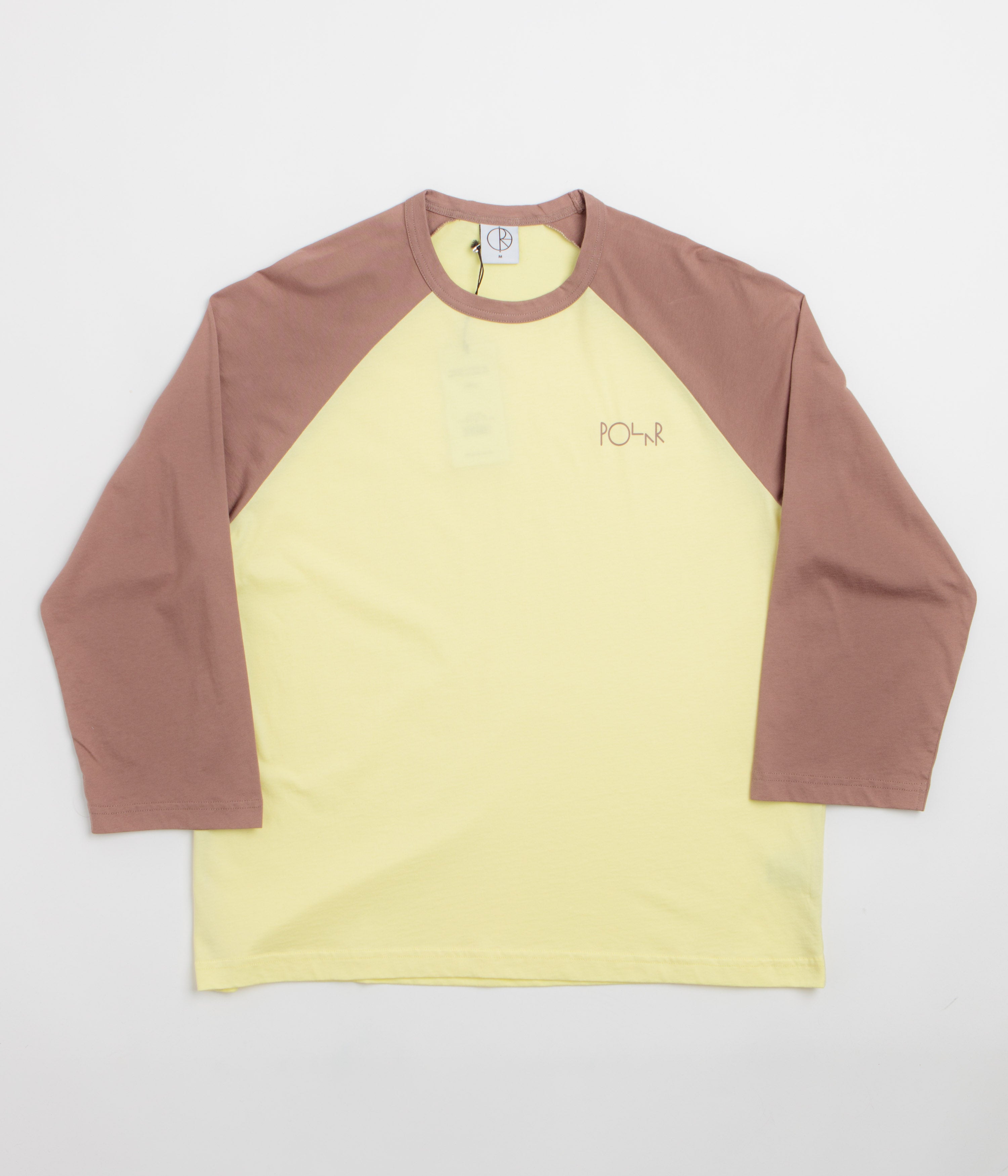Polar 3/4 Sleeve T-Shirt - Cinnamon / Light Yellow