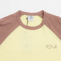 Polar 3/4 Sleeve T-Shirt - Cinnamon / Light Yellow thumbnail