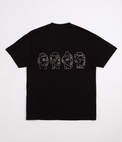 Polar 8 Heads Contrast T-Shirt - Black / White