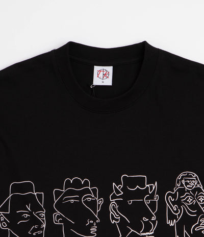 Polar 8 Heads Contrast T-Shirt - Black / White