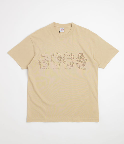 Polar 8 Heads Contrast T-Shirt - Sand / Brown