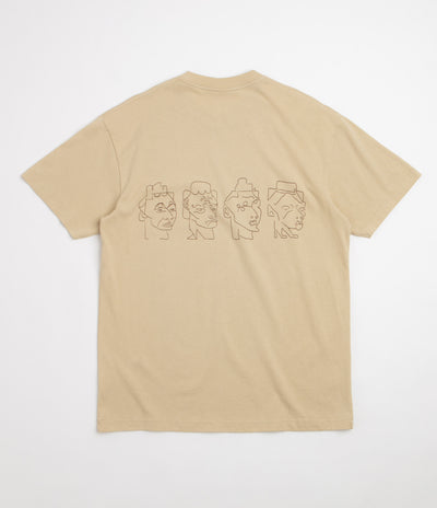 Polar 8 Heads Contrast T-Shirt - Sand / Brown