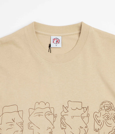 Polar 8 Heads Contrast T-Shirt - Sand / Brown