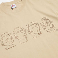 Polar 8 Heads Contrast T-Shirt - Sand / Brown thumbnail