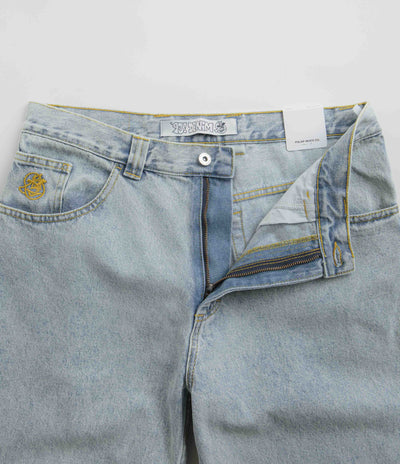 Polar 93 Denim Jeans in Light Blue and Yellow / Yellow