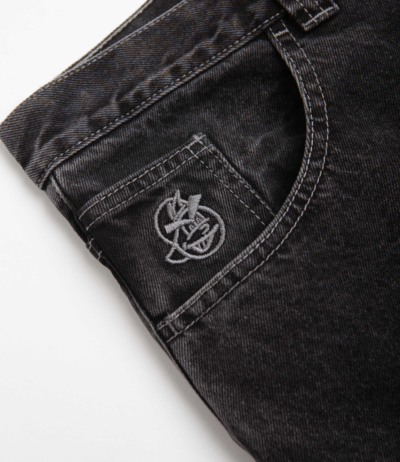 Polar 93 Denim Jeans - Silver Black / Silver | Flatspot
