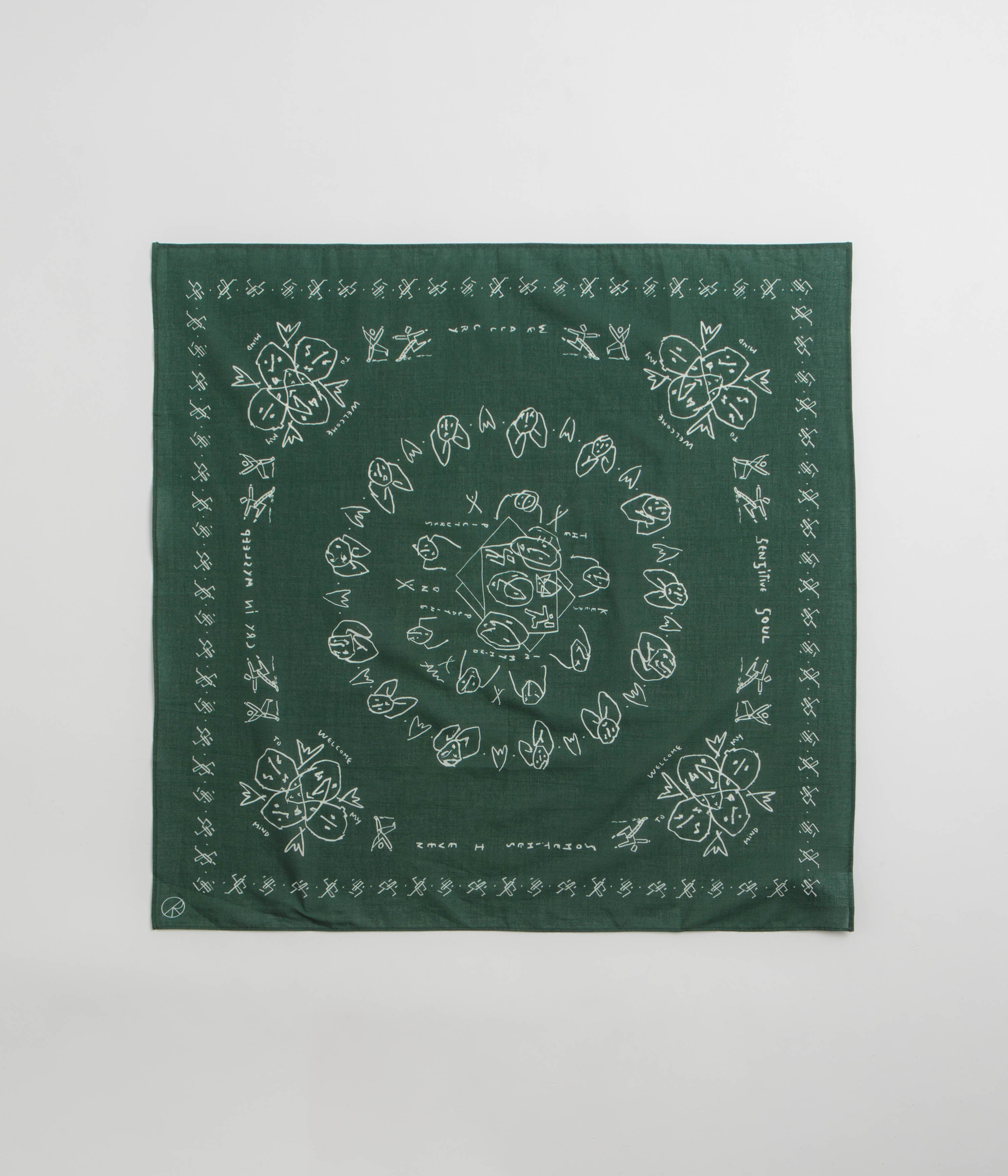 Polar Bandana in Dark Green