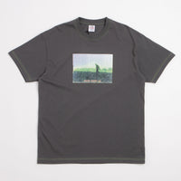 Polar Beach Walk Contrast T-Shirt - Graphite / Green thumbnail