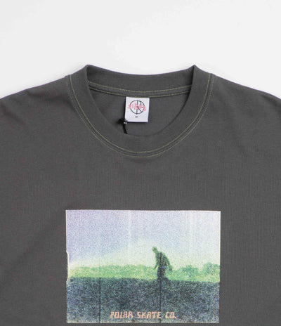 Polar Beach Walk Contrast T-Shirt - Graphite / Green