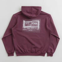 Polar Beautiful Horses Dave Hoodie - Plum thumbnail