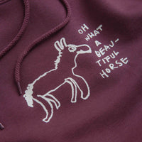 Polar Beautiful Horses Dave Hoodie - Plum thumbnail