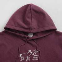 Polar Beautiful Horses Dave Hoodie - Plum thumbnail