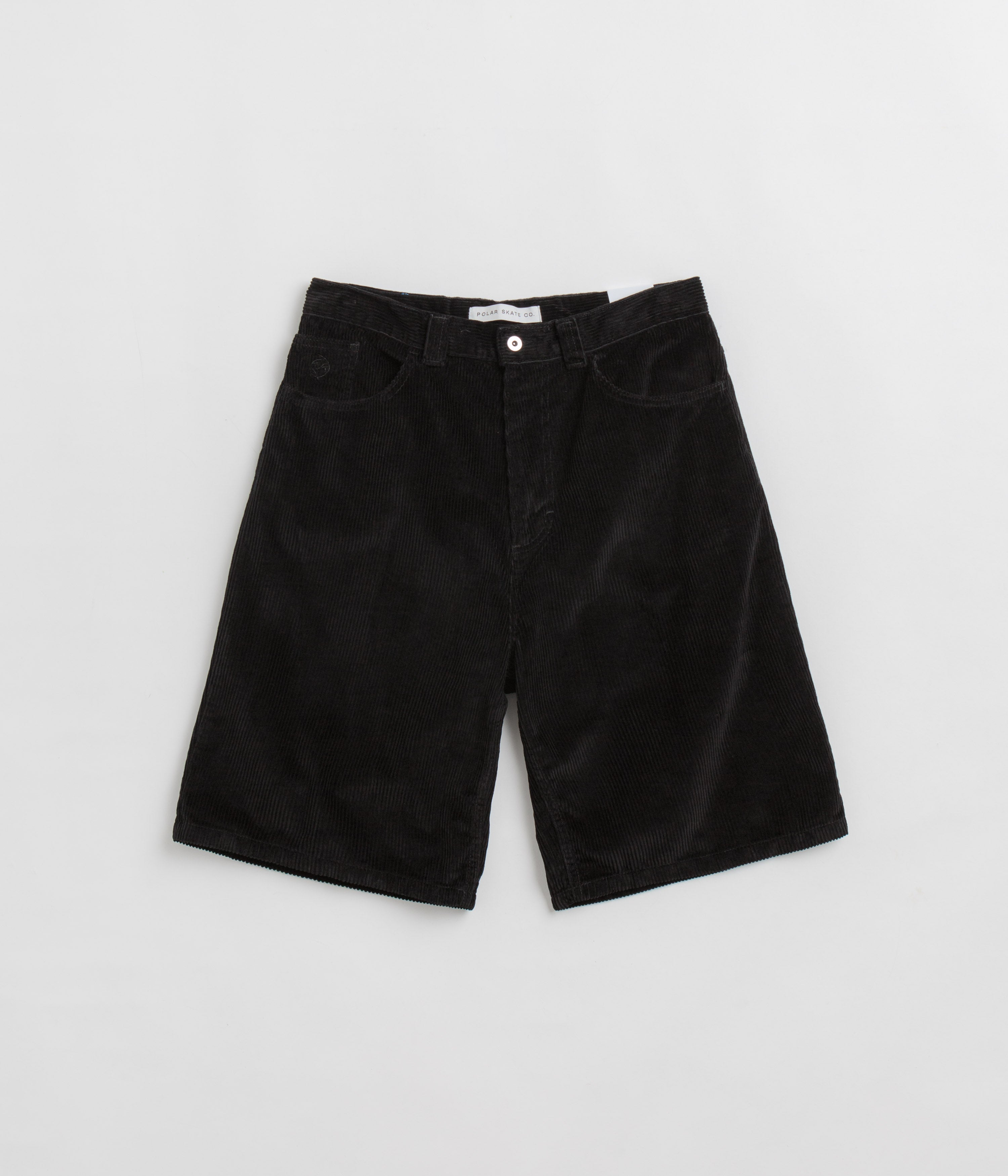 Polar Big Boy Cord Shorts in Black