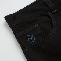 Polar Big Boy Jeans in Black and Blue Stitching thumbnail
