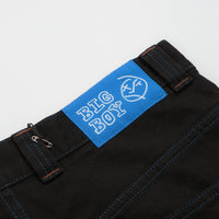 Polar Big Boy Jeans in Black and Blue Stitching thumbnail