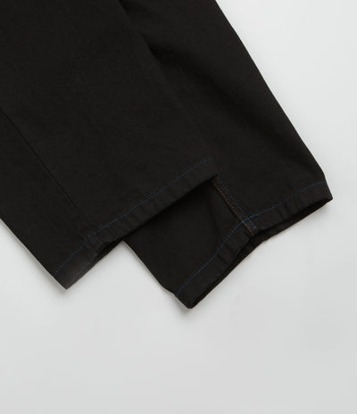 Polar Big Boy Jeans in Black and Blue Stitching