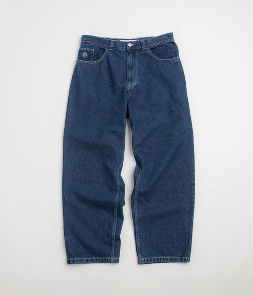 Polar Big Boy Jeans - Dark Blue / White Stitching