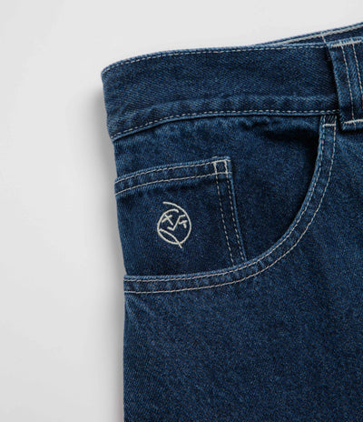Polar Big Boy Jeans - Dark Blue / White Stitching