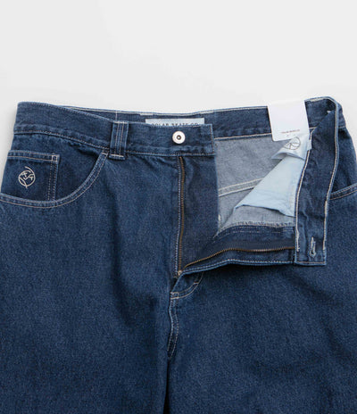 Polar Big Boy Jeans - Dark Blue / White Stitching