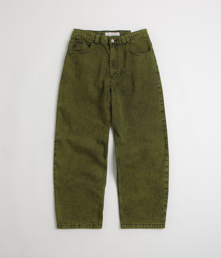 Polar Big Boy Jeans in Green and Black / Black