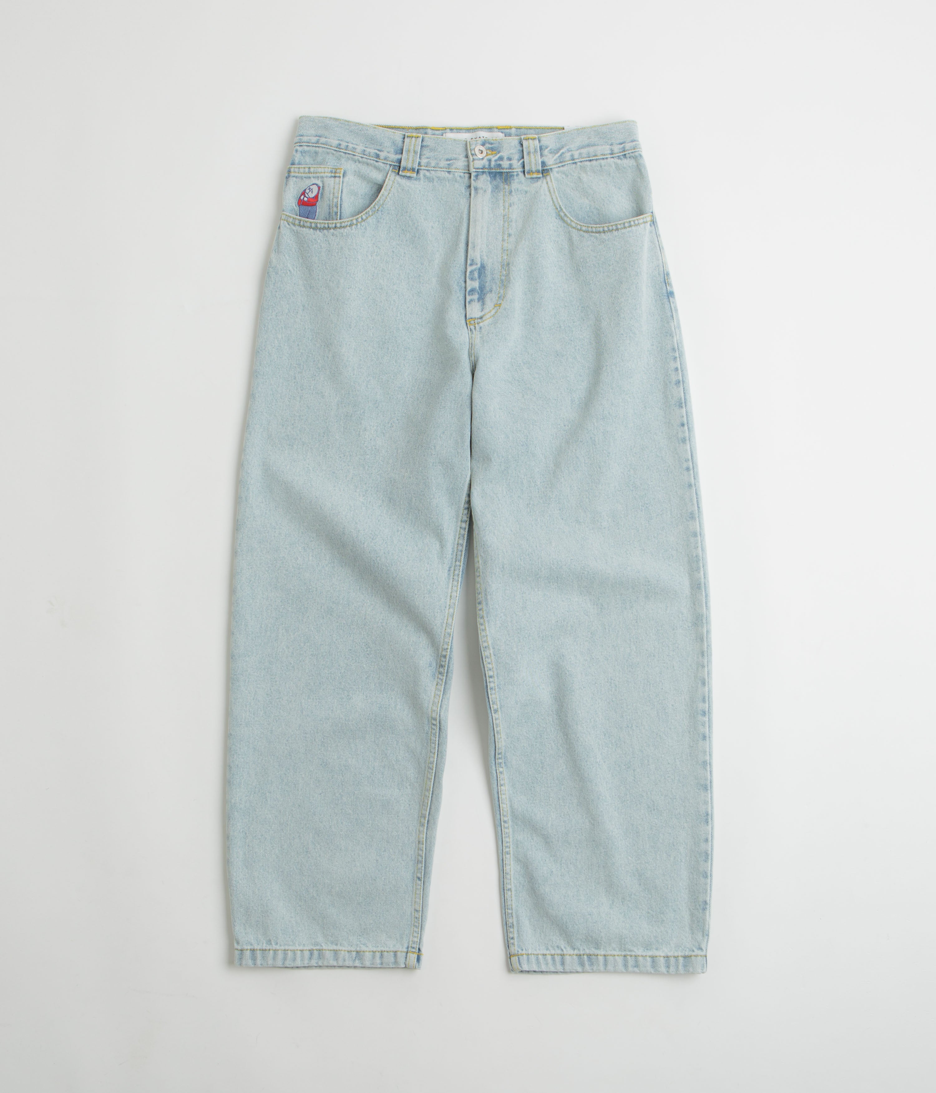 Polar Big Boy Jeans in Light Blue and OG Logo