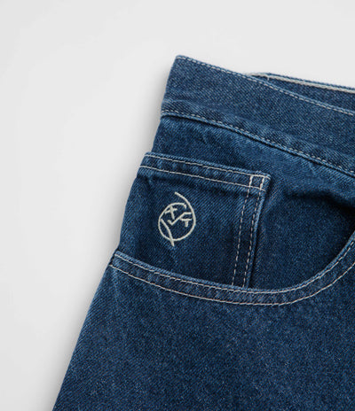Polar Big Boy Shorts - Dark Blue / White Stitching