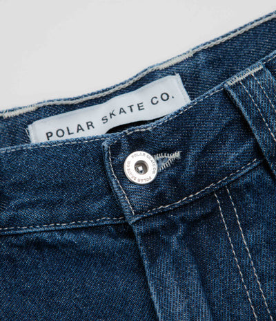 Polar Big Boy Shorts - Dark Blue / White Stitching