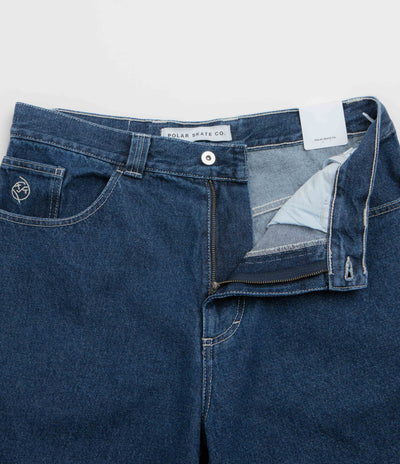 Polar Big Boy Shorts - Dark Blue / White Stitching